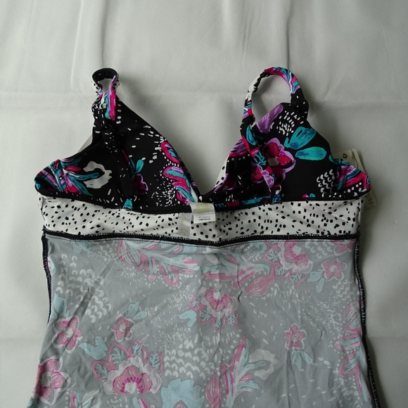 ANNE COLE 2Pc Floral Twist Tankini Set NWT - Picture 6 of 6